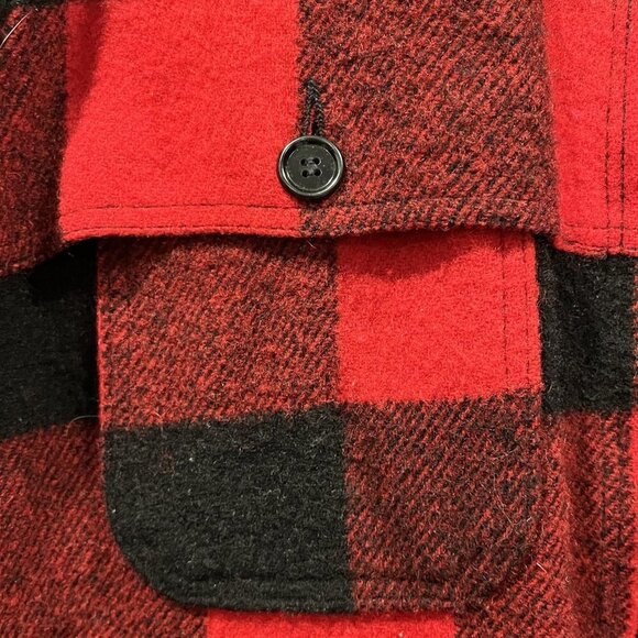 VINTAGE L.L BEAN PLAID RED FIELD JACKET - Picture 7 of 14